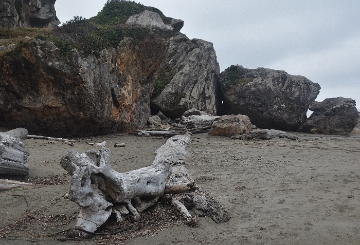 Harris State Beach rock formations